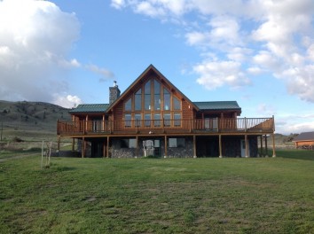 Lake Front Log Home