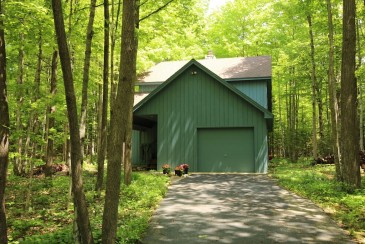 Door In The Woods Is Located In The Woods Of A Residential Sister Bay Neighborhood