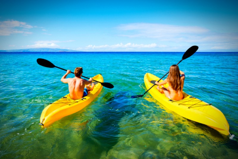 Kayak on the Pristine Waters