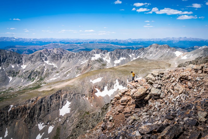 Climbing Quandary Peak
