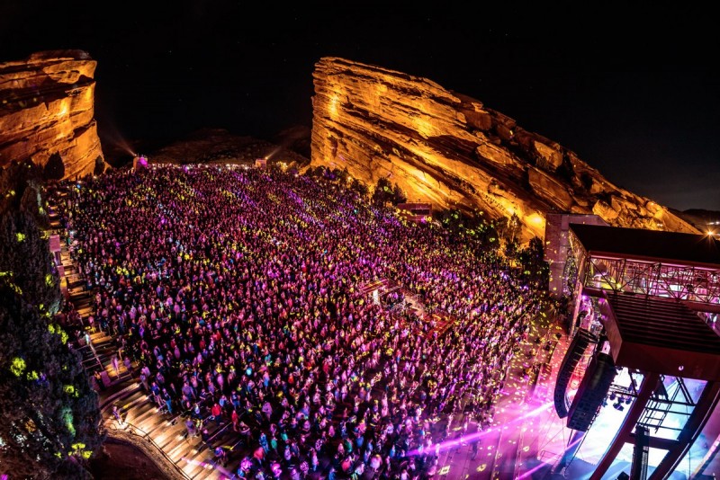 Watching concerts at Red Rocks